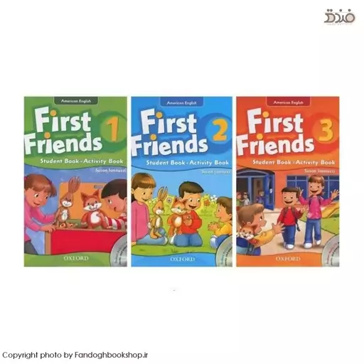 American First Friends Second Edition Full Pack(پک کامل کتاب های امریکن فرست فرندز 1 و 2 و 3 ویرایش دوم)، قطع رحلی