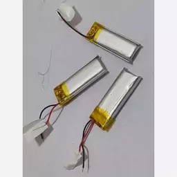 باتری لیتیوم یونی 3.7v طول 25 و عرض 10 میلی متر