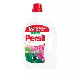 ژل و مایع لباسشویی پرسیل Persil ترکیه اصل 60بار مصرف با رایحه گل رز 3.900litr