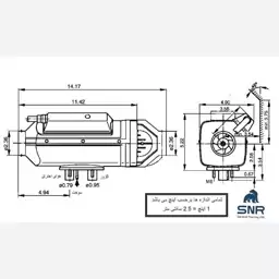 بخاری درجا 24 ولت SNR کامیون و کامیونت