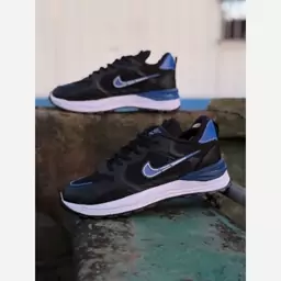 کفش اسپرت مدل nike کیفیت ساخت بسیار بالا سایز 41 تا 44 رنگ مشکی آبی. فروشگاه همیشه تخفیف 