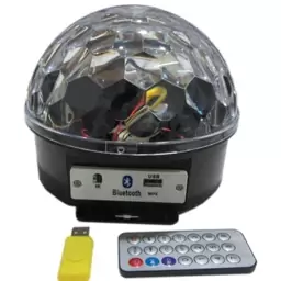 اسپیکر و چراغ LED مدل KTV BALL LAMP مجهز به کنترل از راه دور به همراه یک عدد فلش