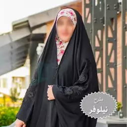 چادر عربی اصیل جده گلدوزی ندا کن کن درجه 1 طرح نیلوفر  ارسال رایگان 