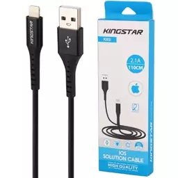 کابل تبدیل USB به لایتنینگ برند کینگ استار مدل K65i طول 110 سانتی متر