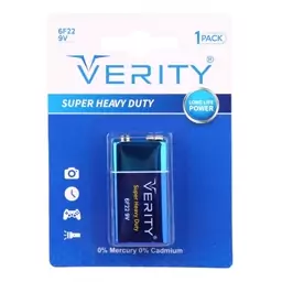 باتری کتابی Verity Super Heavy Duty 6F22 9V