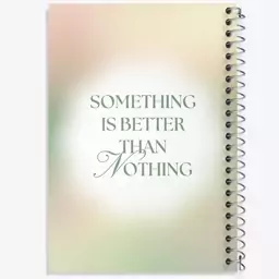 دفتر مشق 50 برگ خندالو طرح Something Is Better Than Nothing کد N2359