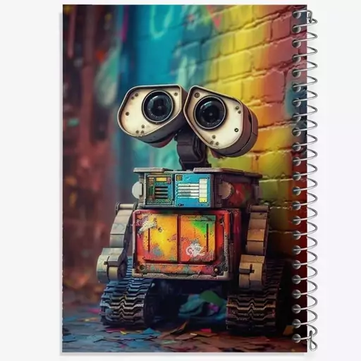 دفتر مشق 50 برگ خندالو طرح وال ای (Wall-E) کد N2193