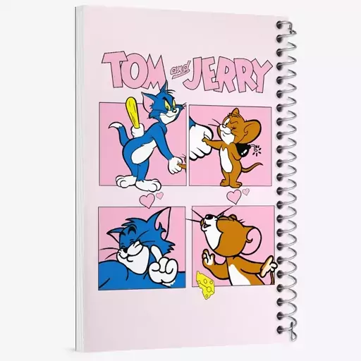 دفتر مشق 100 برگ خندالو طرح تام و جری (Tom And Jerry) کد N5791