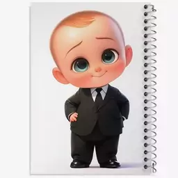 دفتر مشق 100 برگ خندالو طرح بچه رئیس (The Boss Baby) کد N5137