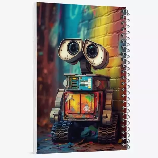 دفتر مشق 50 برگ خندالو طرح وال ای (Wall-E) کد N2193