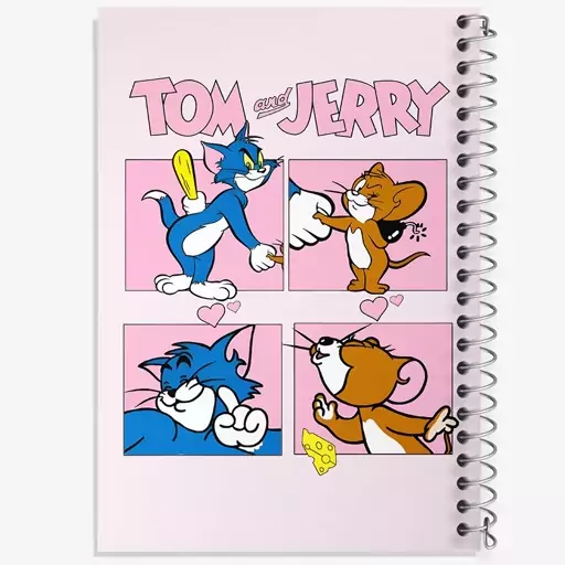 دفتر مشق 100 برگ خندالو طرح تام و جری (Tom And Jerry) کد N5791