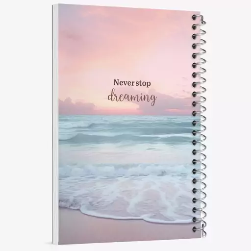 دفتر مشق 50 برگ خندالو طرح Never Stop Dreaming کد N2324