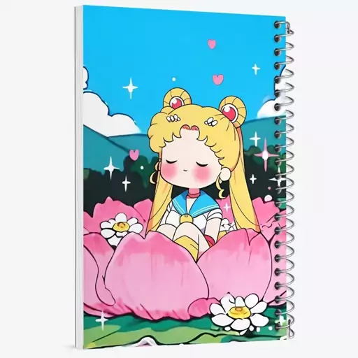 دفتر مشق 100 برگ خندالو طرح انیمه سیلور مون (Sailor Moon) کد N4997