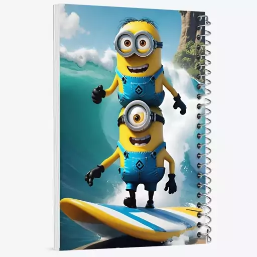 دفتر مشق 100 برگ خندالو طرح مینیون ها (Minions) کد N5012