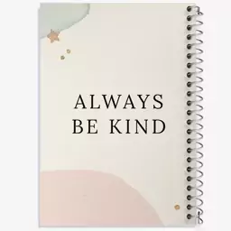 دفتر مشق 50 برگ خندالو طرح Always Be Kind کد N2303