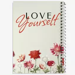 دفتر مشق 50 برگ خندالو طرح Love Yourself کد N2310