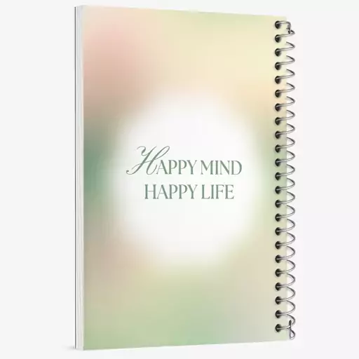 دفتر مشق 50 برگ خندالو طرح Happy Mind Happy Life کد N2366