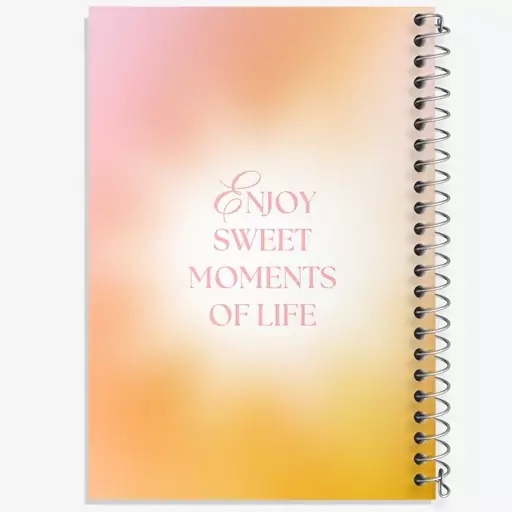 دفتر مشق 50 برگ خندالو طرح Enjoy Sweet Moments Of Life کد N2362