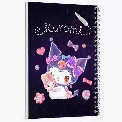 دفتر مشق 50 برگ خندالو طرح کرومی (Kuromi) کد N4217