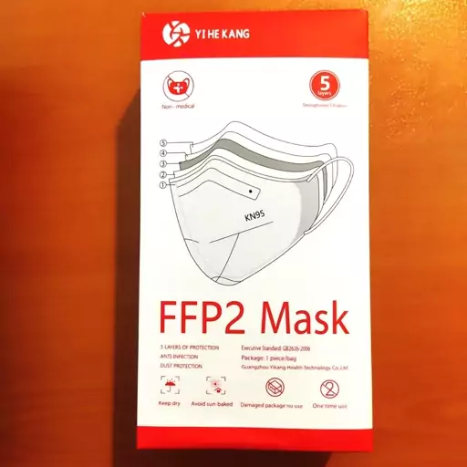 ماسک FFP2 - KN95 برند YIHEKANG - سفید