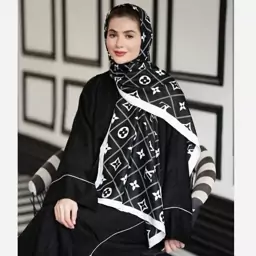 شال ابریشم ژاکارد طرح ال وی