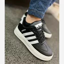 کتونی آدیداس سامبا مشکی سفید کرم زنانه دخترانه کفش ونس اسپرت اسپورت ادیداس ADIDAS SAMBA طبی کرمی شیک لژدار لژ دار سبک