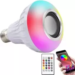 لامپ هوشمند اسپیکر دار مدل led music bulb 