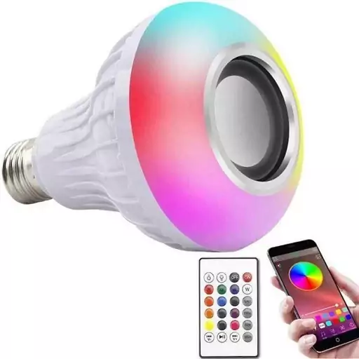 لامپ هوشمند اسپیکر دار مدل led music bulb 