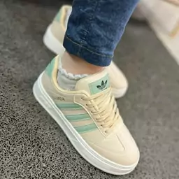 کتونی آدیداس سامبا مشکی سفید کرم زنانه دخترانه کفش ونس اسپرت اسپورت ادیداس ADIDAS SAMBA طبی کرمی شیک شصتنه لژدار لژ دار