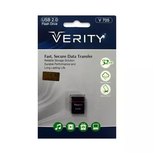 فلش مموری 32 گیگ وریتی Verity V705 گارانتی مادام العمر آسان سرویس 