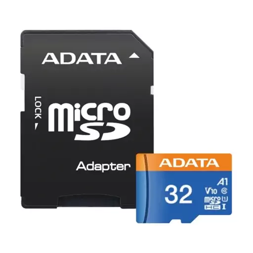 مموری میکرو MICRO SD ای دیتا ADATA مدلV10 U1 A1 100MB/s ظرفیت 32 گیگابایت