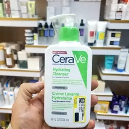 ژل شستشو و آبرسان قوی سراوی  Cerave ،مدل Hydrating Cleanser حجم 236  میل  مخصوص پوست نرمال و خشک