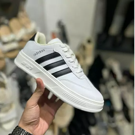 کتونی آدیداس سامبا مشکی سفید کرم زنانه دخترانه کفش ونس اسپرت اسپورت ادیداس ADIDAS SAMBA طبی کرمی شیک لژدار لژ دار سبک