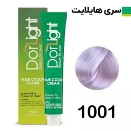 رنگ موی گیاهی دورلایت شماره 1001 مرواریدی