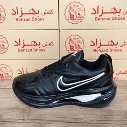 کتونی نایک nike مردانه پسرانه زیره کپسولی سایز 41 تا 44 رنگ مشکی کفی طبی لژ 3 سانتی رویه فوم خارجی راحتی