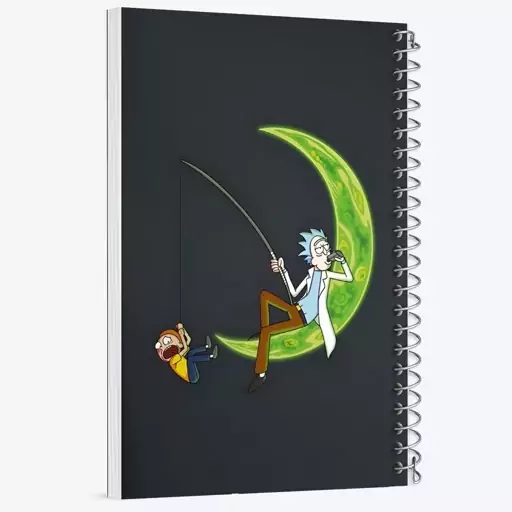 دفتر مشق 100 برگ خندالو طرح ریک و مورتی (Rick and Morty) کد F5945