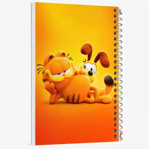 دفتر مشق 100 برگ خندالو طرح گارفیلد (Garfield) کد F6036