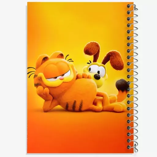 دفتر مشق 100 برگ خندالو طرح گارفیلد (Garfield) کد F6036