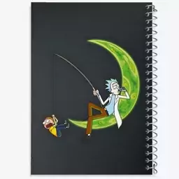 دفتر مشق 100 برگ خندالو طرح ریک و مورتی (Rick and Morty) کد F5945