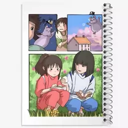 دفتر مشق 50 برگ خندالو طرح انیمه شهر اشباح (Spirited Away)  کد N4733