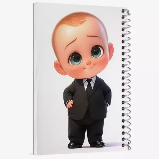 دفتر مشق 50 برگ خندالو طرح بچه رئیس (The Boss Baby) کد N5137