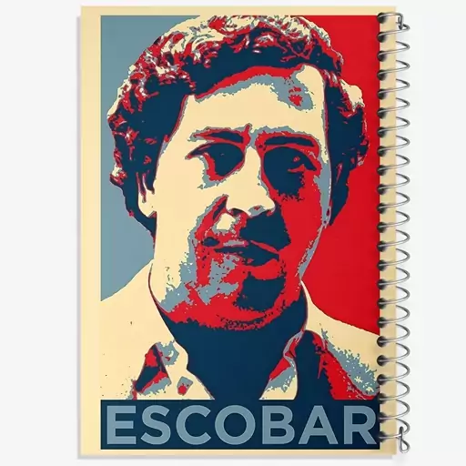 دفتر مشق 100 برگ خندالو طرح پابلو اسکوبار (Escobar) کد F6481