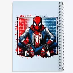 دفتر مشق 50 برگ خندالو طرح مرد عنکبوتی (Spider Man) کد N5153