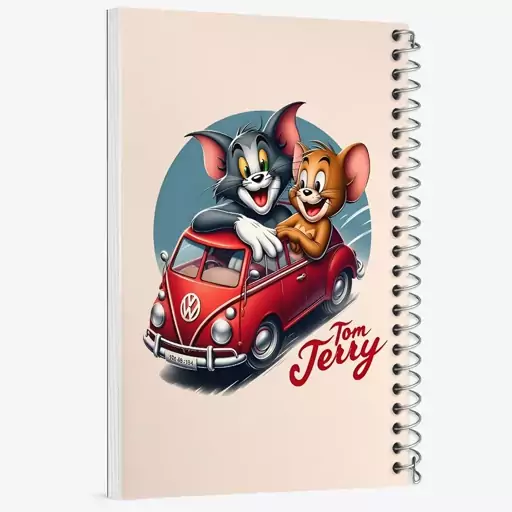 دفتر مشق 100 برگ خندالو طرح تام و جری (Tom and Jerry) کد F7098