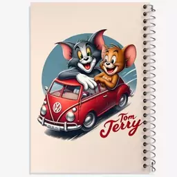 دفتر مشق 100 برگ خندالو طرح تام و جری (Tom and Jerry) کد F7098