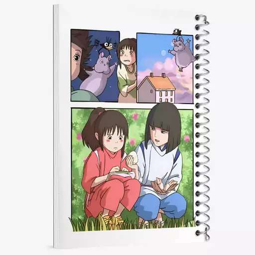 دفتر مشق 50 برگ خندالو طرح انیمه شهر اشباح (Spirited Away)  کد N4733