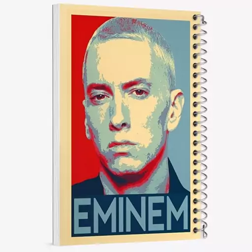 دفتر مشق 100 برگ خندالو طرح امینم (Eminem) کد F6484