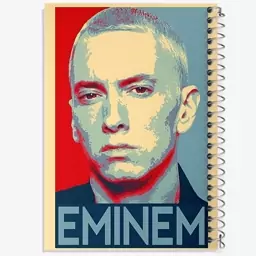 دفتر مشق 100 برگ خندالو طرح امینم (Eminem) کد F6484