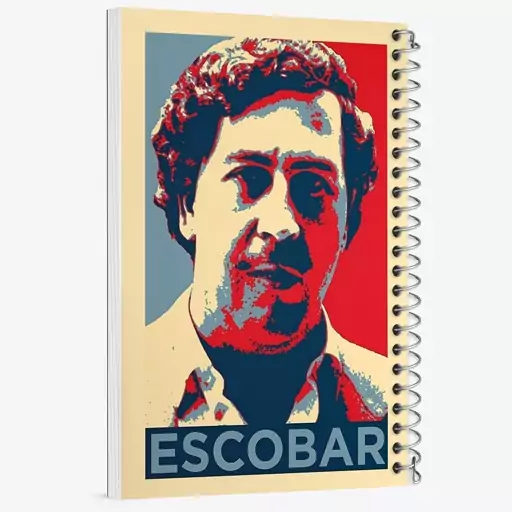 دفتر مشق 100 برگ خندالو طرح پابلو اسکوبار (Escobar) کد F6481