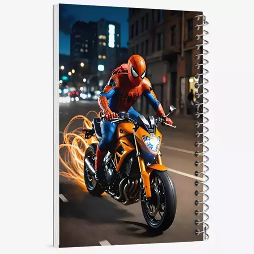 دفتر مشق 50 برگ خندالو طرح مرد عنکبوتی (Spider Man) کد N4732